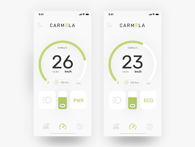 Carmela Bikes android app app figma interface ios app product design spain ui ux