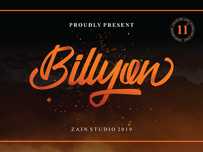 Billyon Handlettering Font alphabet calligraphy design font font design hand drawn handlettering script typeface typography