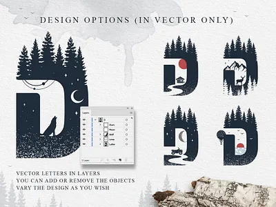 Into The Wild - Double Exposure Font adventure adventure font animals bear branding camp color font deer double exposure double exposure font double exposure fonts font design fonts collection landscape logo nature nature font postcard wild wild font
