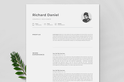 Resume Template / CV clean creative clean resume cover letter creative resume curriculum vitae cv template minimal minimal resume minimalist minimalist design modern modern resume modernism professional professional resume resume resume template template word word resume