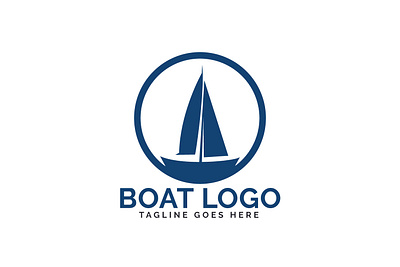 BOAT LOGO boat brand branding business design icon illustration illustrator logo speed sport transport transportation vector yacht