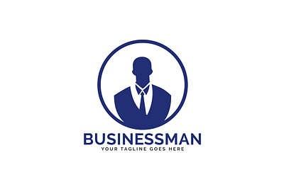 Businessman Logo Design. app brand branding business businessman company connect contact corporate design finance finance business growth illustration illustrator investment logo profit vector