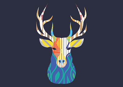 Deer adobe adobe illustrator deer design illustration pattern patternart vector