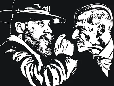 Alfie Solomons VS Arthur Shelby 2019 arthur design illustration kigeorgich vector