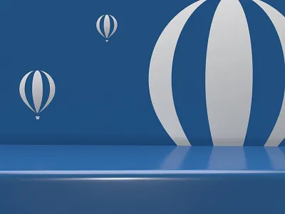 Business as light as a balloon brand mark. 3d art adobe balloon brand branding colourscheme financial gradient graphicdesign grey identity branding illustration illustrator mockup wall art