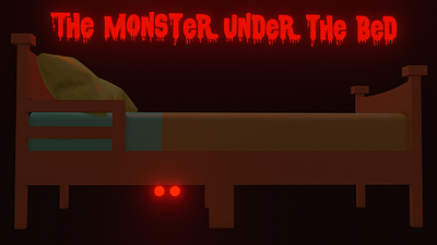 The Monster Under The Bed 2.81 3d blender design eevee illustration render