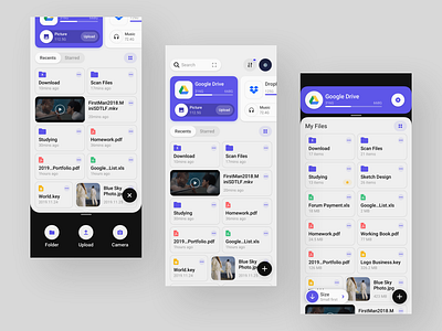 File Manage Concept Application app application behance concept design file file manager folder platform sketch ui