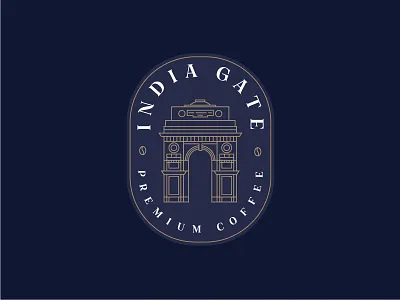 Coffee Brand Mark almosh82 beverage branding building coffee embelm illustration indiagate label lineart logo logodesign packaging premium vector vintage