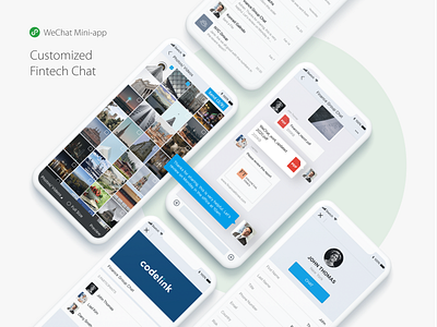 WeChat Mini App - Fintech Chat chat custom design finance integration mobile mobile app ui ux uxui wechat