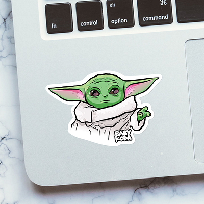 Baby Koda baby dev koda sticker yoda