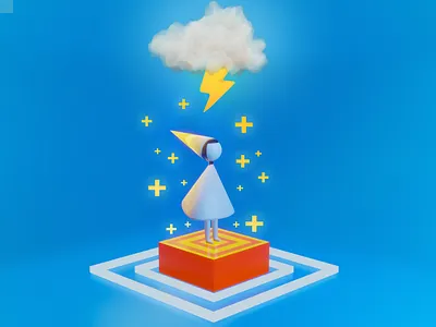 Monument Valley 3D Representation. 3d avatars blender environment graphics design minimalist modeling