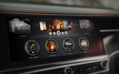 Bentley Continental GT HMI/Digital Dash automotive car design digital dashboard hmi interactive interface ui