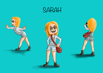 Sarah Character design characterdesign children digitalart illustration