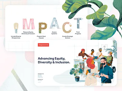 Empowered Pitch Deck b2b brand brand design branding diversity icon iconography illustration keynote people pitch pitchdeck powerpoint ppt presentation slides venture capital