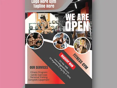 🔥 Stay Strong, Get Fit! Join Our Revolution in Fitness 💪 animation bajumurah banding branding design dress fitness fitness flyer fitness gym flyer gym graphic design illustration motion graphics ui