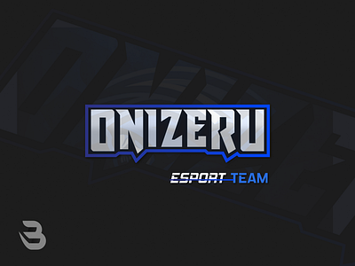 ONIZERU LOGO TEXT ESPORT branding design esports flat logo logo esport logodesign modern