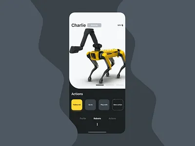 App for your robot apple bostondynamics design dog drones ios iphone mobile mobile app mobile app design mobile design mobile ui robot smart ui ux