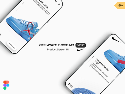 [Free Download] OFF-WHITE X NIKE AF1 “MCA” Product Screen UI app design figma hypebeast inspiration iphone x nike nike air nike airmax niker unning product screen product screen ui shoe shoes sneaker sneaker illustration sneakerhead ui user interface ux ux design