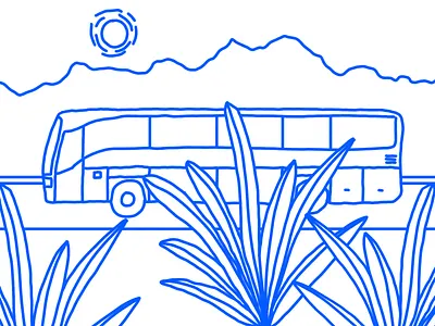Bus Trip animation business design illustration illustrator trip vacation