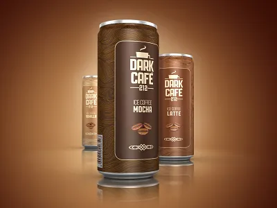 Dark Cafe Mocha dark cafe dark cafe ice caffee packaging design ice caffee packaging design packaging design