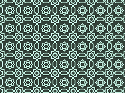 Daily Pattern - 12 07 19 arabic blue geometry line art pattern teal tile