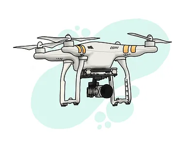 DJI drone adobe design drawing drone illustration illustrator vector