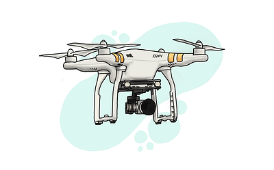 DJI drone adobe design drawing drone illustration illustrator vector