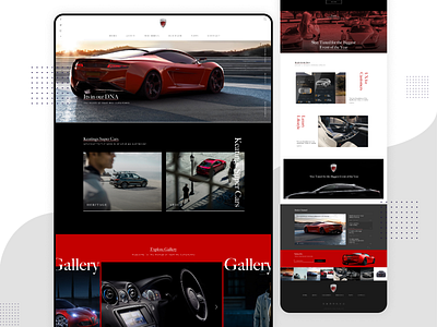 Keating's Cars automobile car desktop design ecommerce design information design luxury brand luxury design sitemap ui design user experience user interface user interface design userresearch ux design website website design wireframe