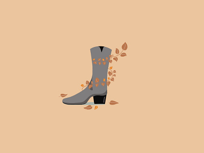 Stepping Into The Boots Season boots color design fall fashion fashionillustration flat illustration illustration los angeles winter