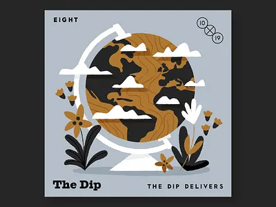8. The Dip 10x19 illustration music record albums