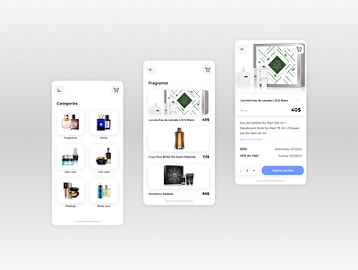 Perfume Magazine Mobile App figma mobile app ui ux