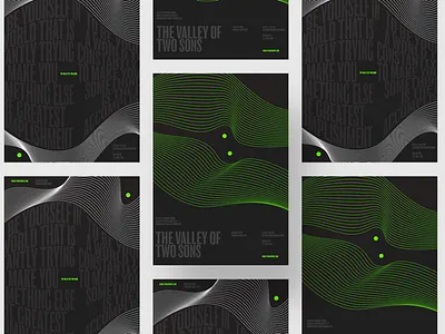 The Valley of Two Sons Poster Iterations design dribbble graphic design posters theater typography