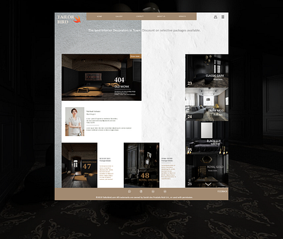 "Tailor Bird" - Interior Decorator website design design ui ui ux ux web website website design