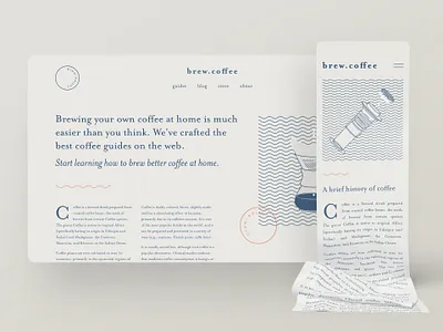 Brand experiments — part 03 blog brand identity clean ui coffee creative figma illustration minimal minimalism mrs eaves orpheus simple type typography ui web design webflow website websites