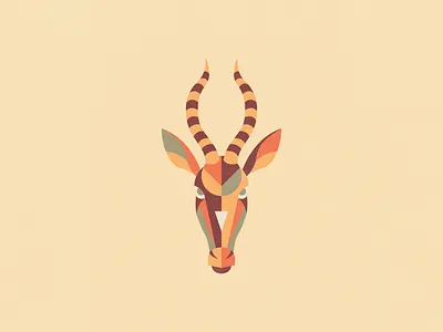 Geometric Gazelle animal clean gazelle geometric geometry minimal shapes simple