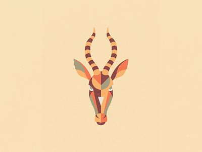 Geometric Gazelle animal clean gazelle geometric geometry minimal shapes simple