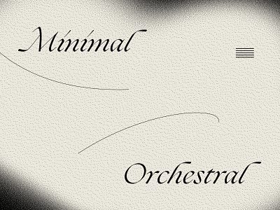 Minimal Orchestral (3) album art album cover design graphic illustration typography