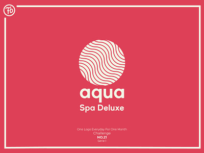 Challenge: One Logo Everyday For One Month - NO.21 aqua challenge design icon logo luxury minimal personal project spa vector