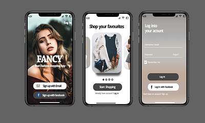 fashion app1 design photoshop ui