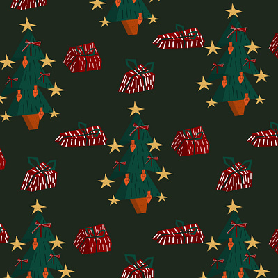 Christmas pattern doodleart handdrawn illustration oddbodies packaging pattern a day pattern art pattern design patterns printmaking surface pattern design surfacedesign typography vector