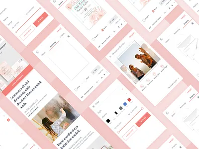 Simplified Online Custom Invitation Mobile Website android clean coral ecommerce invitation ios mobile product simple ui ux