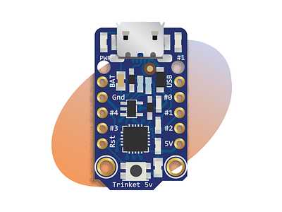 Adafruit Trinket 5v illustration