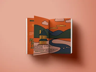 Campfire Questions Spread book illustration outdoors publication