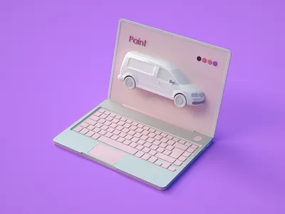 Car Painter 3d art direction branding c4d car colors concept design illustration iran modeling octane tehran ui ux