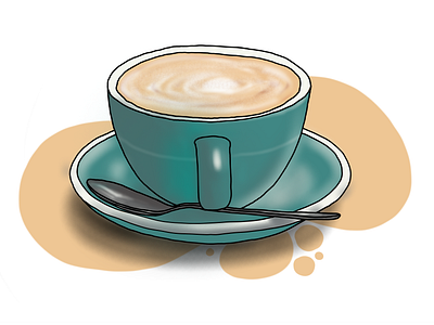 Coffee adobe coffee drawing illustration illustrator vector
