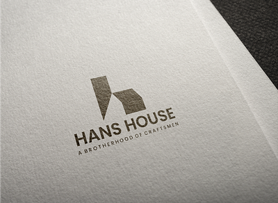 H logo Craftsmen Hans House branding craftsman craftsmanhome design graphic design h house initials logo minimalis qualitycraftsmanship simple vector