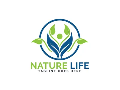 Nature Life Logo Design. app bio branding character cure design health healthcare healthy life logo medical medicine natural nature pharmacist pharmacy vector wellness zen