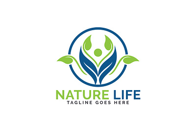 Nature Life Logo Design. app bio branding character cure design health healthcare healthy life logo medical medicine natural nature pharmacist pharmacy vector wellness zen