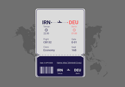 Boarding Pass 024boardingpass dailyui design ui