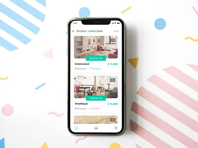 Apartment For Rent apartment app design design mobile mobile app ui design user friendly ux design
